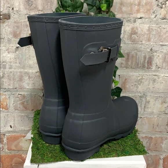 NIB Hunter Original Short Boot Dark Slate - Picture 5 of 8